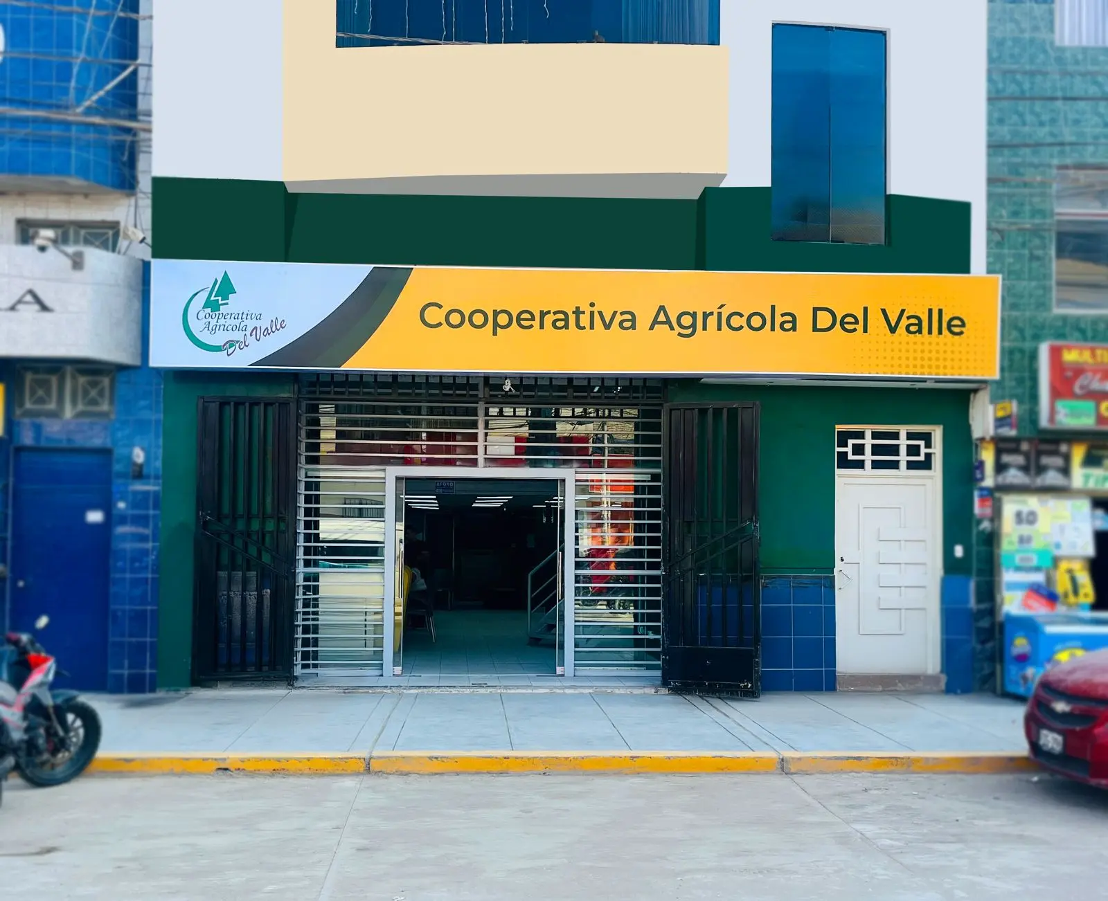 Fachada de nuestra oficina en Av. El Dorado